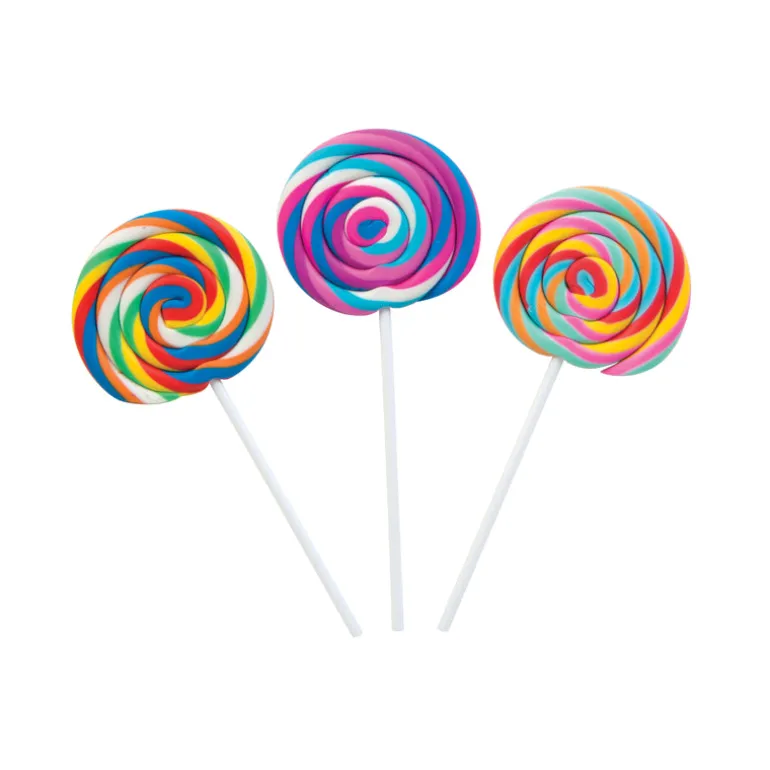 Scented Swirl Pop Erasers - 24 per tub
