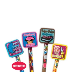 Scent-Sibles Pencils With Giant Erasers - 36 per display