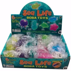 Small Sealife Boba Ball Toys - 24 per display