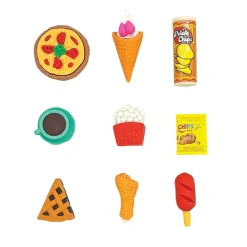 Snack Attack II 3D Erasers - 54 per bag