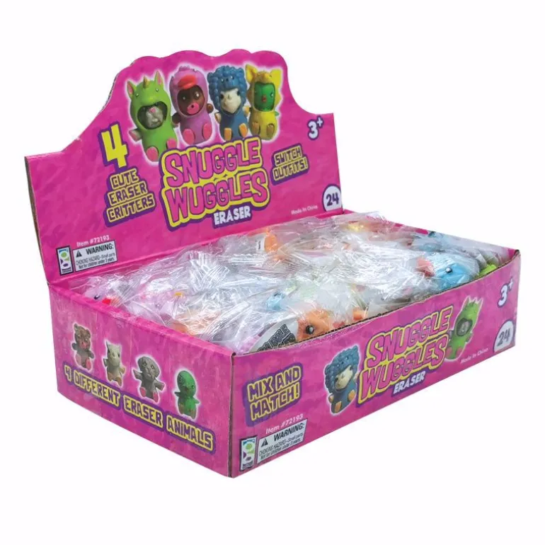 Snuggle Wuggles Erasers - 24 per display