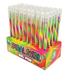 Spiral Swirl Gel Pens - 50 per display