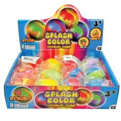 Splash Color Squish Balls - 12 per Display
