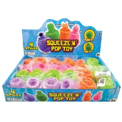 Squeeze ‘N’ Pop Toys - 24 per display