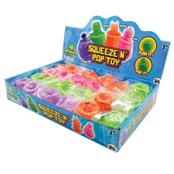 Squeeze ‘N’ Pop Toys - 24 per display