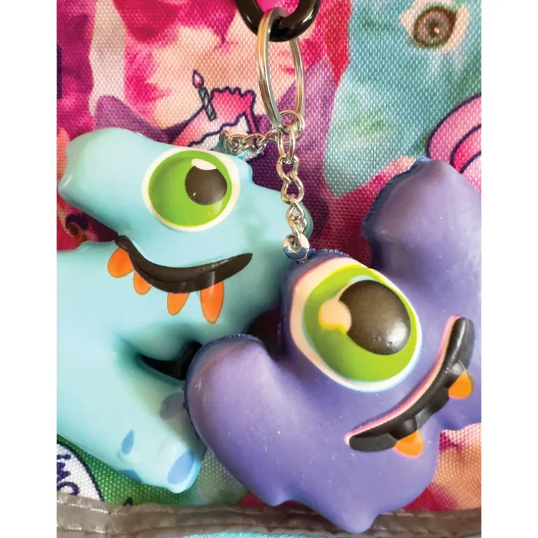 Squishy Alpha Monster Keychain - 26 per bag