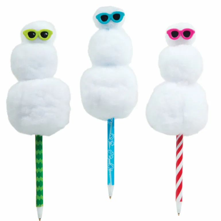 Squishy Snowman Pens - 12 per display