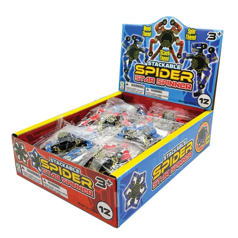 Stackable Spider Star Spinner - 12 per display