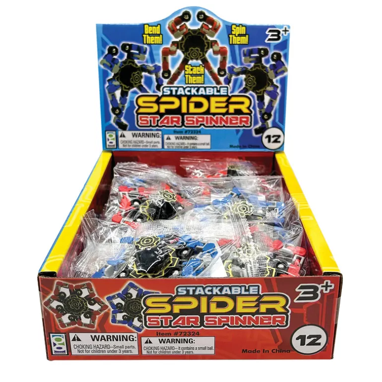 Stackable Spider Star Spinner - 12 per display