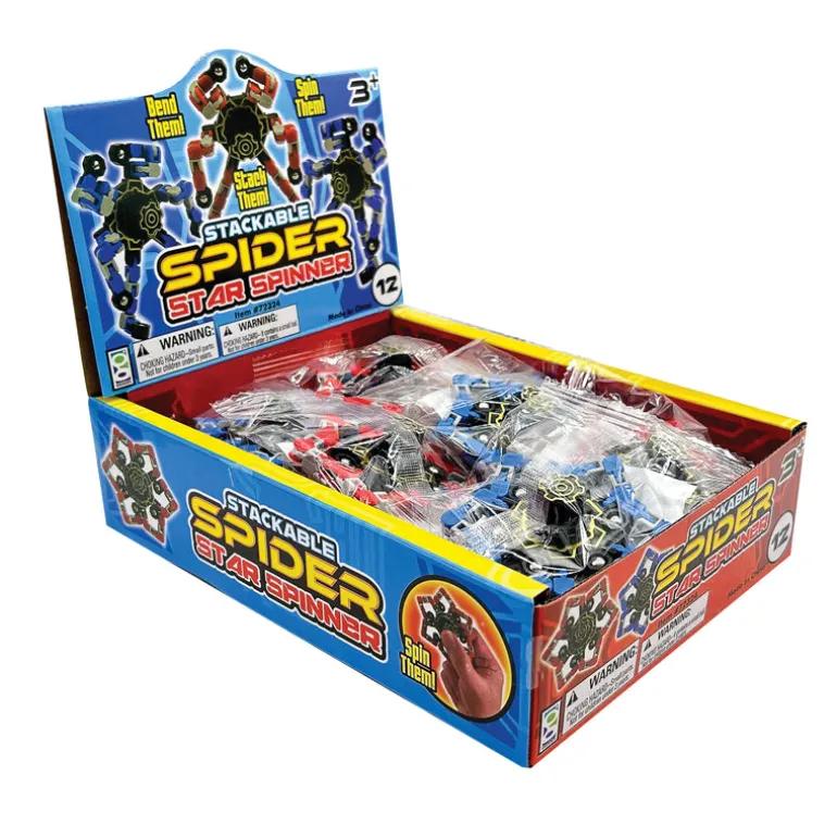 Stackable Spider Star Spinner - 12 per display