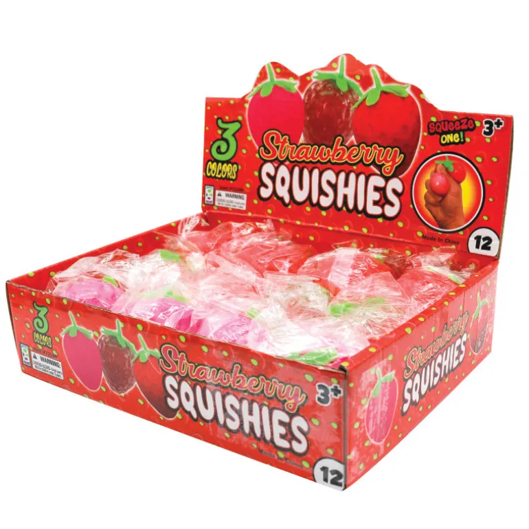Strawberry Squishies - 12 per display