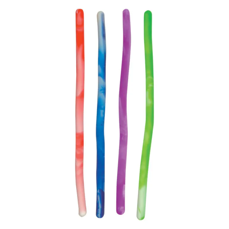 Tie Dye Noodles Fidget Toy - 12 per bag
