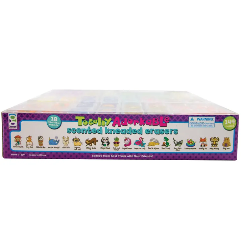 Totally Adorkable Scented Kneaded Erasers - 144 per display