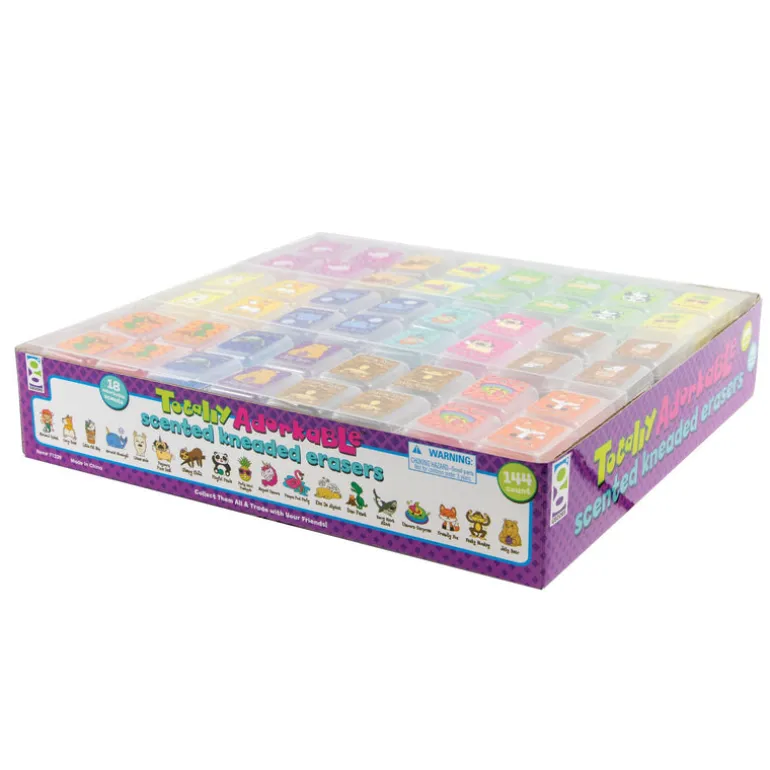 Totally Adorkable Scented Kneaded Erasers - 144 per display