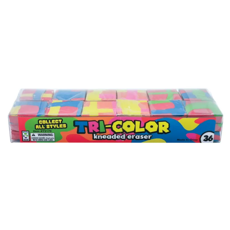 Tri-Color Kneaded Eraser - 36 per display