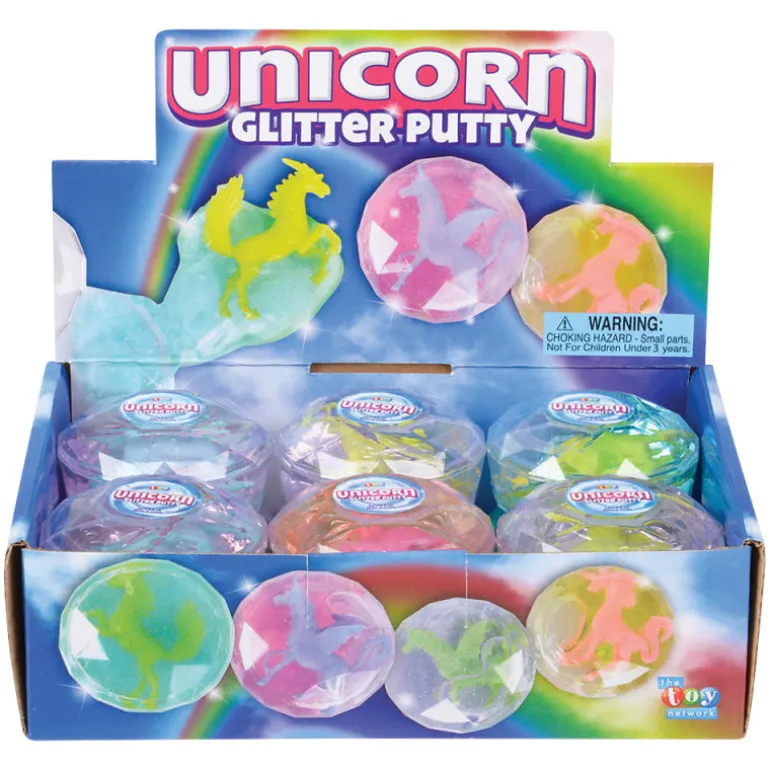 Unicorn Glitter Putty - 12 per display