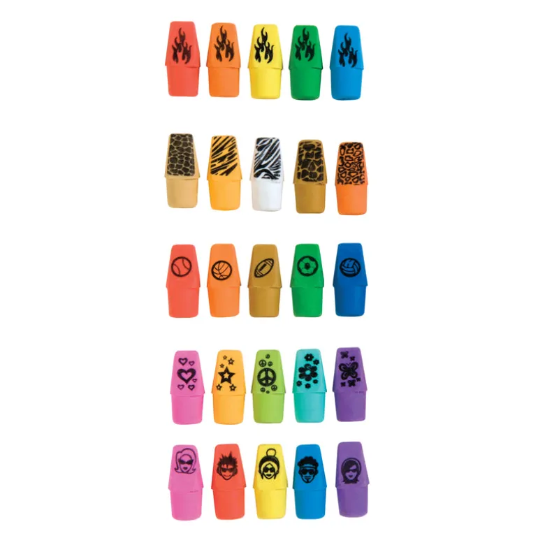 Wacky Cap Eraser Display - 900 per display