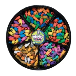 Wacky Cap Eraser Display - 900 per display