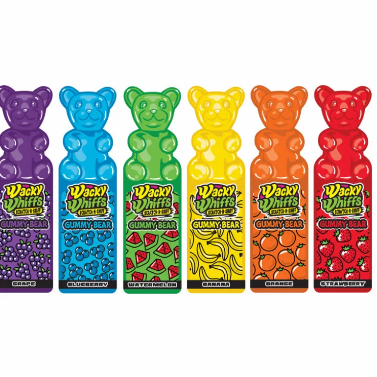 Wacky Whiffs Gummy Bear Bookmarks - 48 per pack