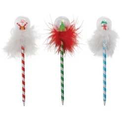 Winter Snow Globe Pen - 12 per tub
